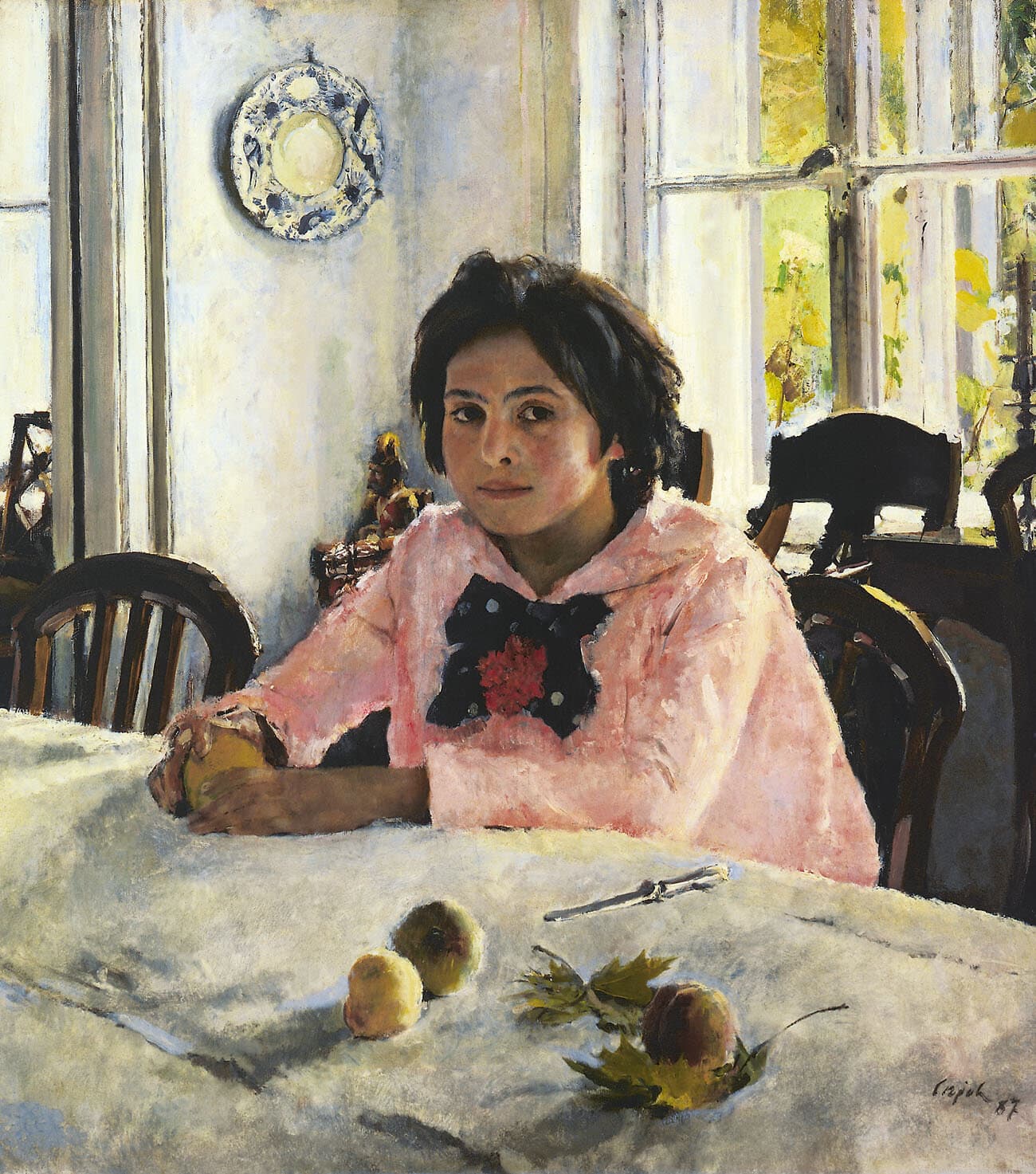 Girl with Peaches